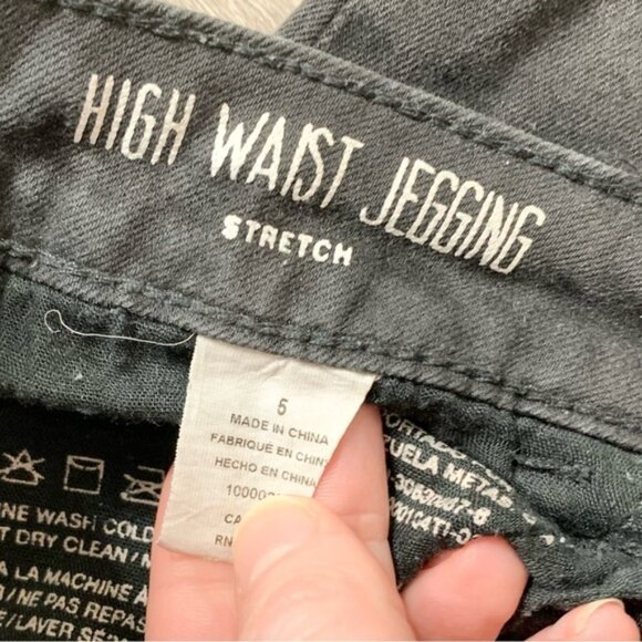 Garage Women’s Jeans High Rise Waist Jegging Stretch Denim Zipper Black Size 5 - Picture 8 of 10